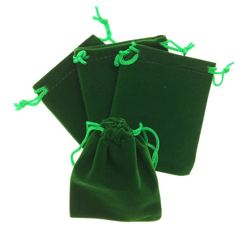 25 Pieces/Batch 15x20 10x15 13x18 9x12 7x9 5x7cm Velvet Drawstring Bag With Jewelry Bag Christmas Wedding Gift Red Velvet Bag