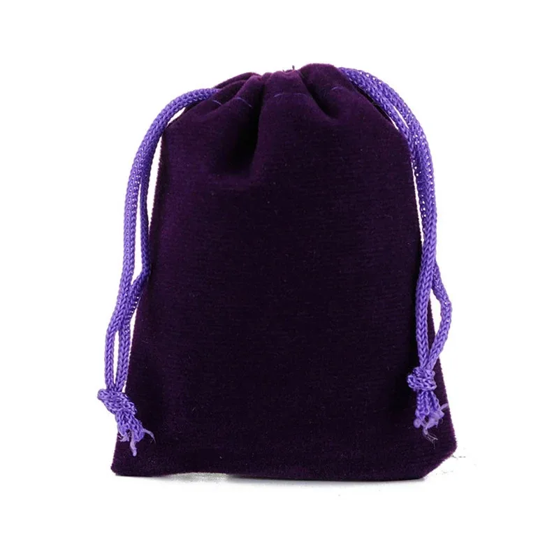 25 Pieces/Batch 15x20 10x15 13x18 9x12 7x9 5x7cm Velvet Drawstring Bag With Jewelry Bag Christmas Wedding Gift Red Velvet Bag