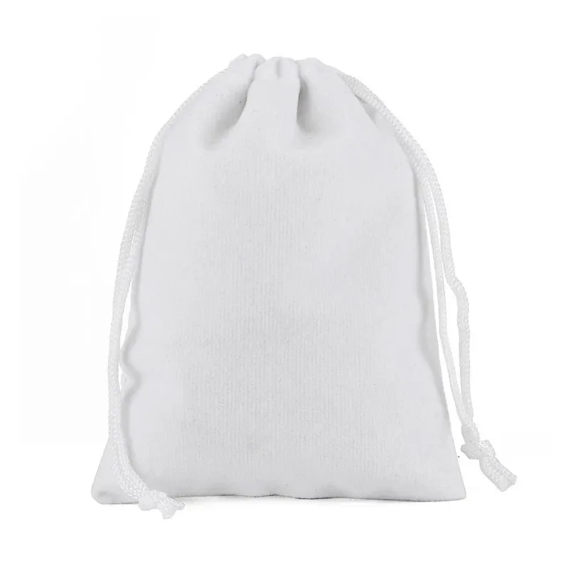 25 Pieces/Batch 15x20 10x15 13x18 9x12 7x9 5x7cm Velvet Drawstring Bag With Jewelry Bag Christmas Wedding Gift Red Velvet Bag