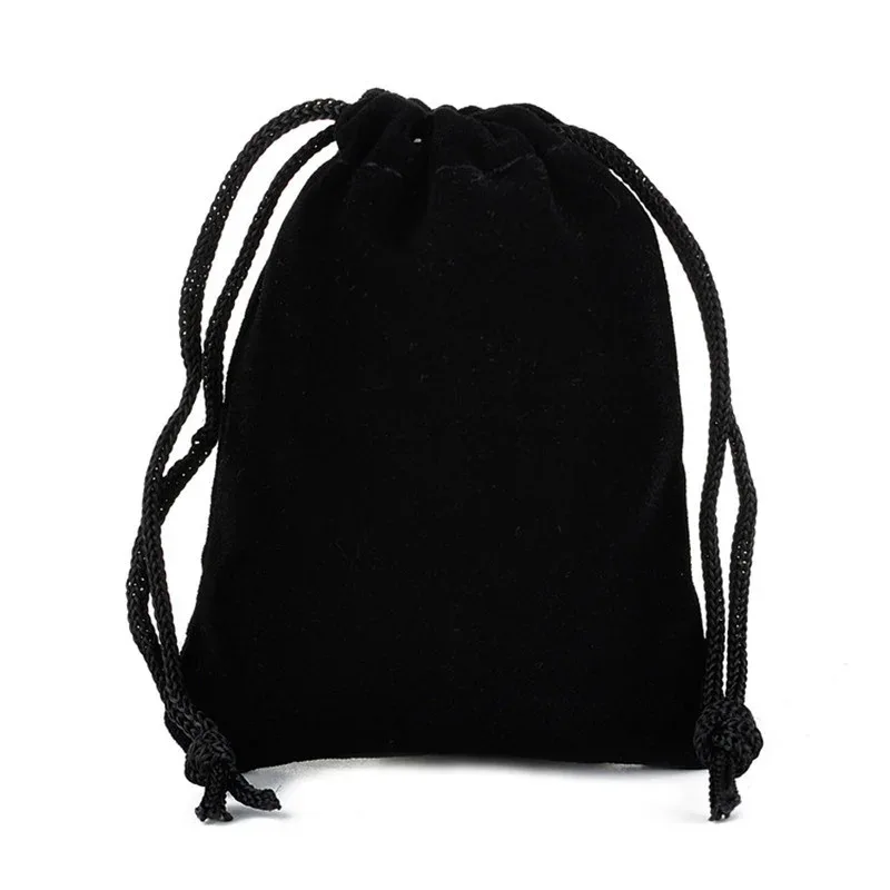 25 Pieces/Batch 15x20 10x15 13x18 9x12 7x9 5x7cm Velvet Drawstring Bag With Jewelry Bag Christmas Wedding Gift Red Velvet Bag