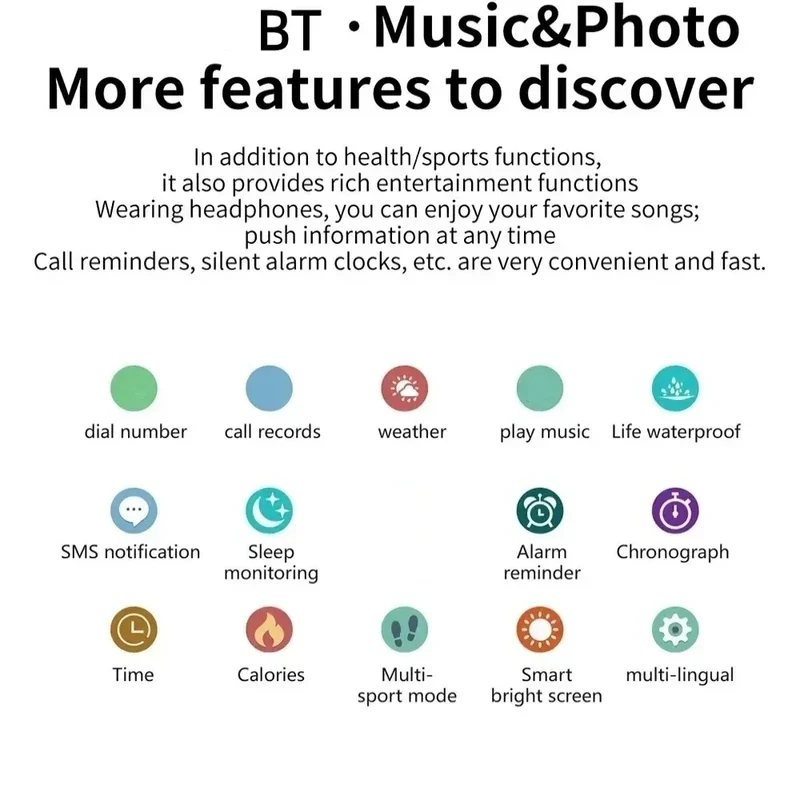 2025 Sports Smartwatch For Men Women Android IOS Phone 1.73" Screen Bluetooth Answer Call Heart Rate Fitness Tracker Watches