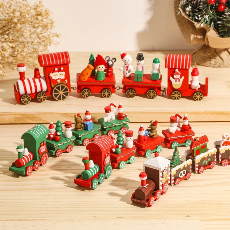 Christmas Train Merry Christmas Decorations For Home 2025 Cristmas Ornament Xmas Navidad Noel Gifts Happy New Year 2026 Gifts