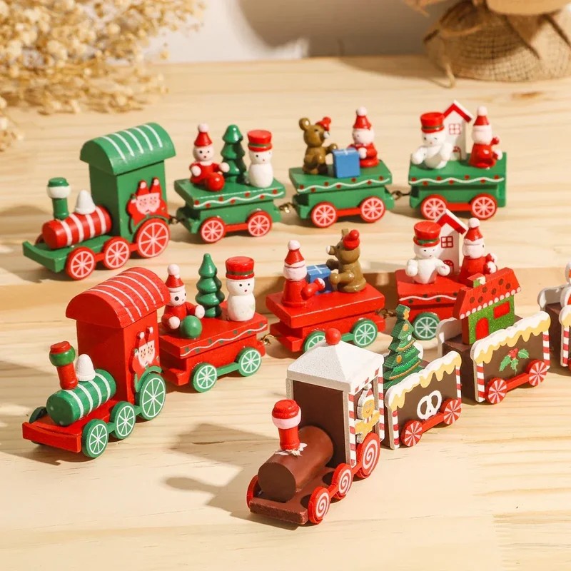 Christmas Train Merry Christmas Decorations For Home 2025 Cristmas Ornament Xmas Navidad Noel Gifts Happy New Year 2026 Gifts