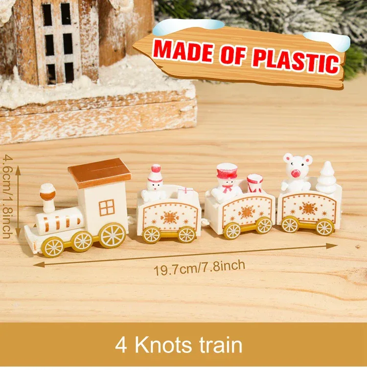 Christmas Train Merry Christmas Decorations For Home 2025 Cristmas Ornament Xmas Navidad Noel Gifts Happy New Year 2026 Gifts