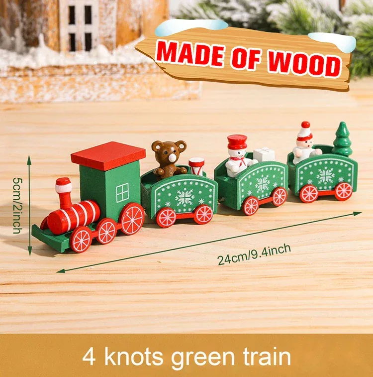 Christmas Train Merry Christmas Decorations For Home 2025 Cristmas Ornament Xmas Navidad Noel Gifts Happy New Year 2026 Gifts