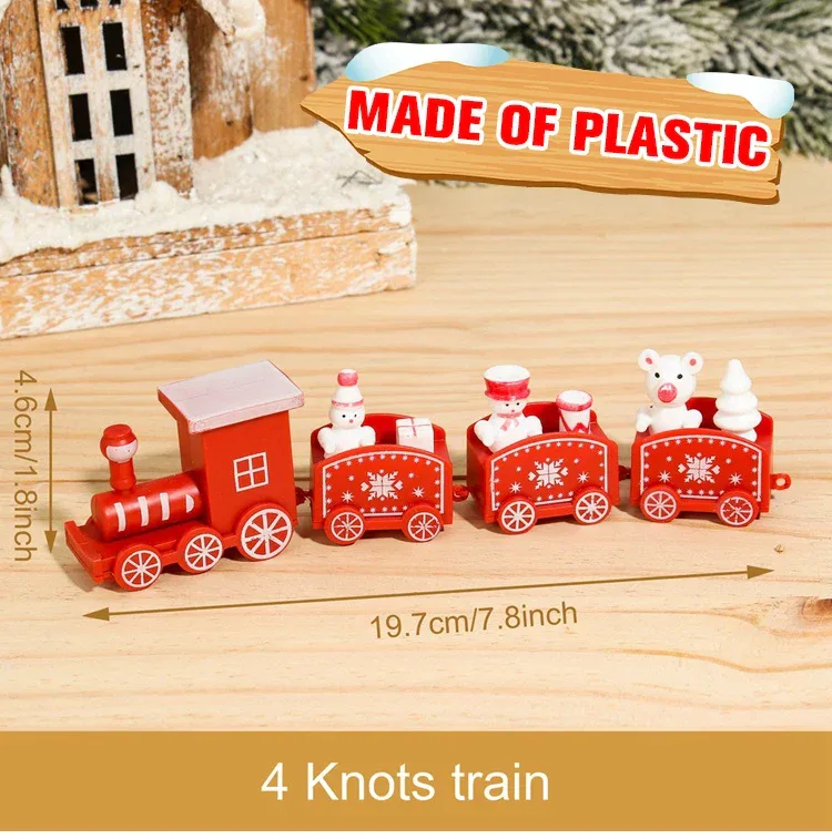 Christmas Train Merry Christmas Decorations For Home 2025 Cristmas Ornament Xmas Navidad Noel Gifts Happy New Year 2026 Gifts
