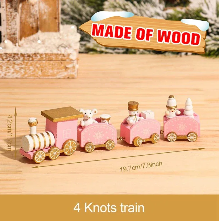 Christmas Train Merry Christmas Decorations For Home 2025 Cristmas Ornament Xmas Navidad Noel Gifts Happy New Year 2026 Gifts