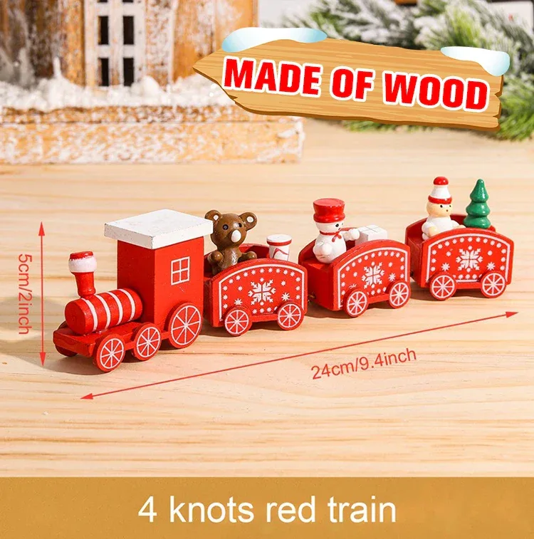 Christmas Train Merry Christmas Decorations For Home 2025 Cristmas Ornament Xmas Navidad Noel Gifts Happy New Year 2026 Gifts