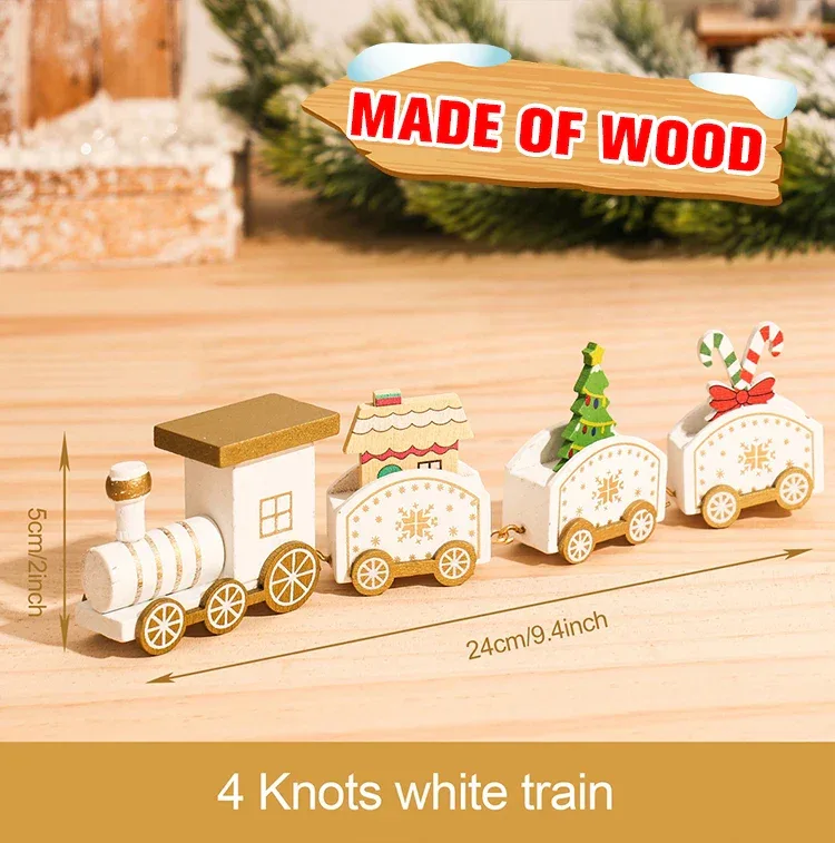 Christmas Train Merry Christmas Decorations For Home 2025 Cristmas Ornament Xmas Navidad Noel Gifts Happy New Year 2026 Gifts