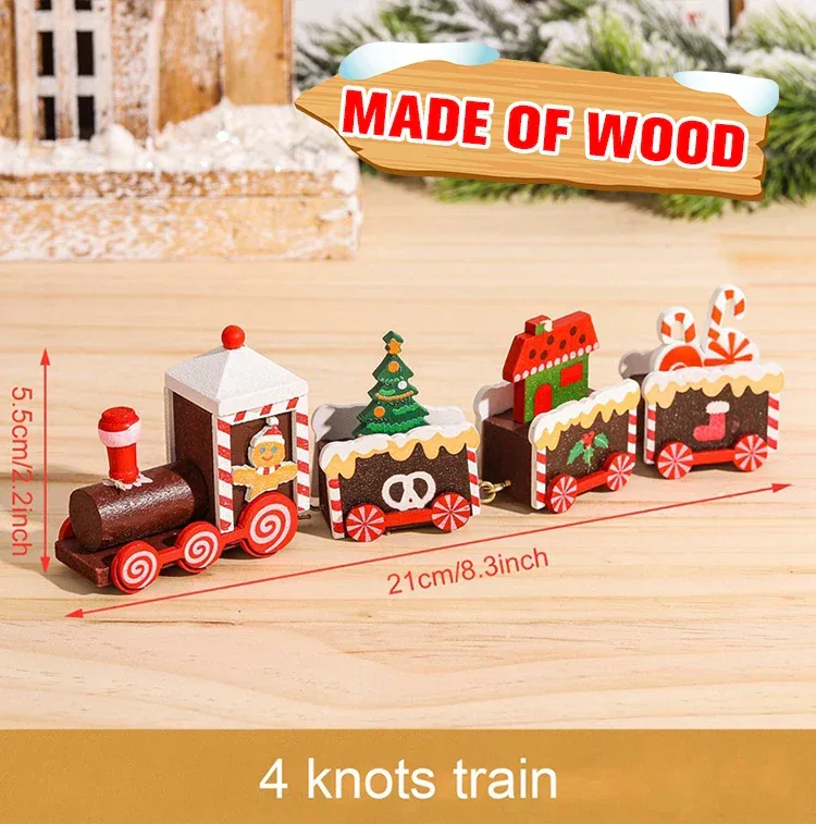 Christmas Train Merry Christmas Decorations For Home 2025 Cristmas Ornament Xmas Navidad Noel Gifts Happy New Year 2026 Gifts