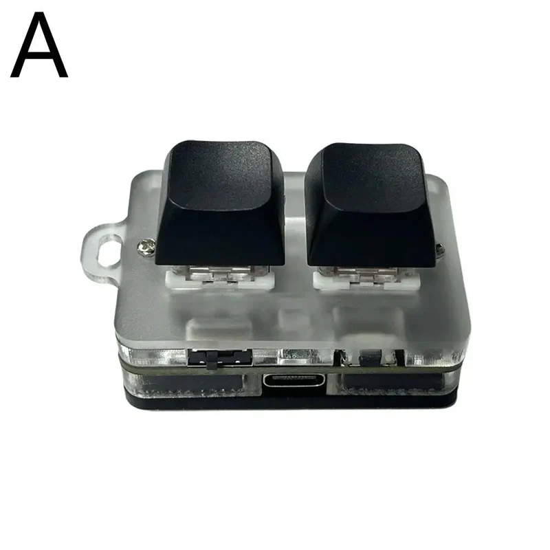 2.4G 2-key Customize Bluetooth Keyboard Knob With RGB Light Copy Paste Shortcut Key E-sports Game Mini Keyboard USB external