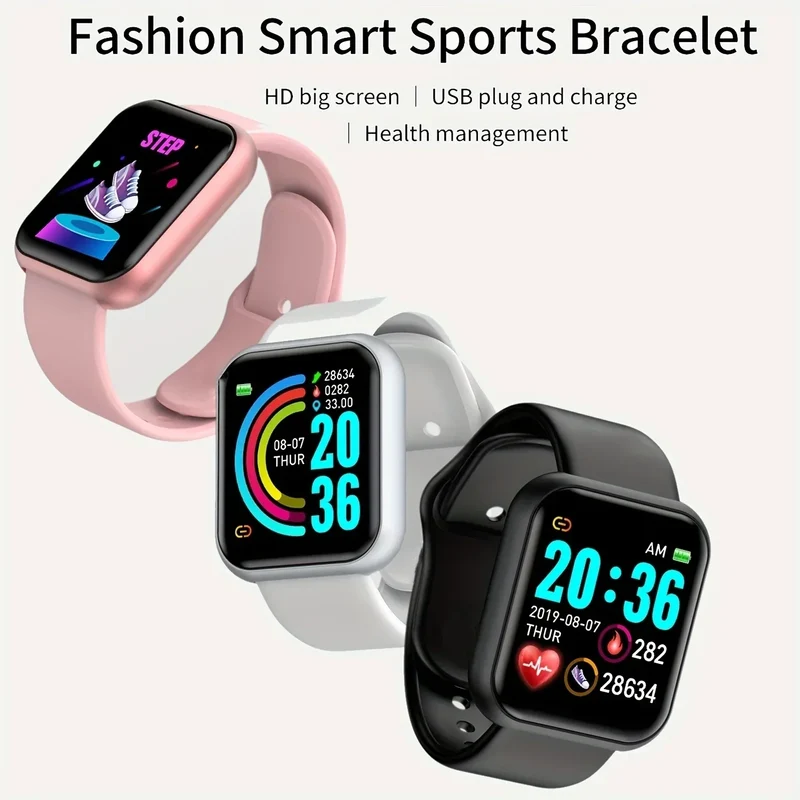 Smartwatch Men Women Wristwatches Smart Watch Message Fitness Monitor Bracelet Birthday Gift Electronic Clock For Android IOS