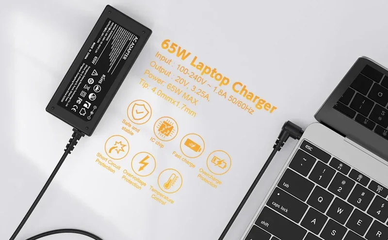 65W Laptop Charger for Lenovo Flex 5 4 6 11 14 15 Ideapad 3 5 110 130s 310 320 330 330s 510 520 530s 710s Adapte Power Supply