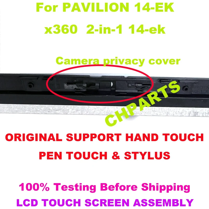 N09468-001 14“ For hp Pavilion x360 14 EK 14-ek 2-in-1 Laptop Lcd Touch Screen Replacement Assembly 250 nits 45% NTSC 1920*1080