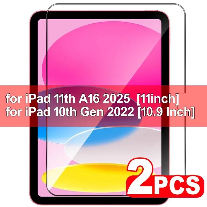 For IPad A16 11th 2025 Tempered Glass Shatterproof Screen Protectors for IPad 11th 10th Air 11 11inch 13 13inch Protective Film