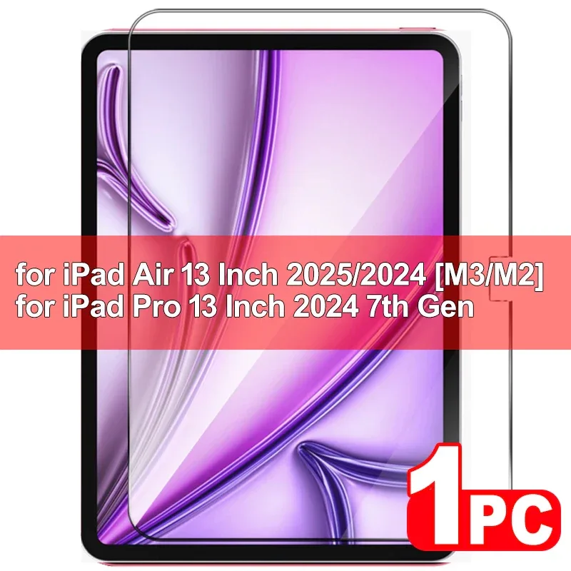 For IPad A16 11th 2025 Tempered Glass Shatterproof Screen Protectors for IPad 11th 10th Air 11 11inch 13 13inch Protective Film