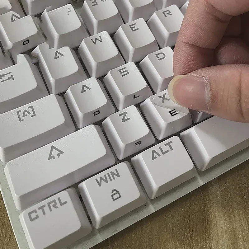 [Korean Language] Tear-Off Film Keyboard Sticker Desktop Laptop Key Sticker Single Film Universal Transparent Engraving Sticker