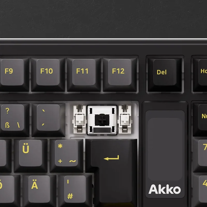 Akko 5098B Wireless Mechanical Gaming Keyboard With 1.47-inch TFT Screen Vertical Knob 97 Keys ISO-DE Layout Hot Swap RGB Gasket