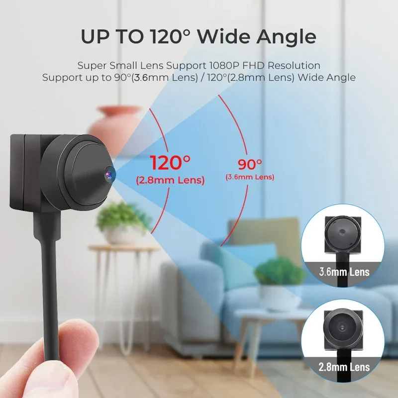HD Portability USB Computer Camera Webcam Mini Peripheral Camera Lens Camera Full Webcam PC CCTV Outdoor Camcorder Security Vide