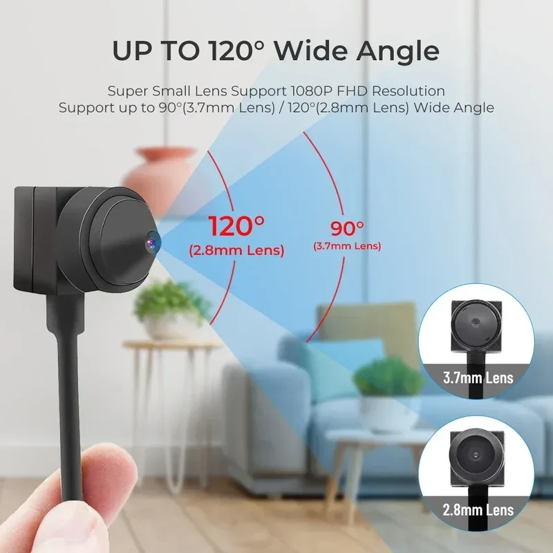 HD Portability USB Computer Camera Webcam Mini Peripheral Camera Lens Camera Full Webcam PC CCTV Outdoor Camcorder Security Vide
