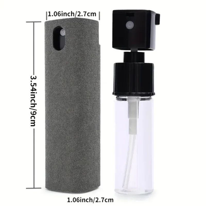 1/2/3pc 2 In 1 Screen Cleaner Spray Portable Tablet Mobile Phone Touch Screen Screen Microfiber Cloth Dust Removal Cleaning Tool