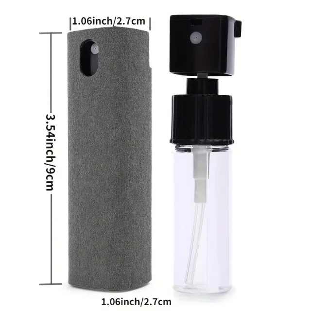 1/2/3pc 2 In 1 Screen Cleaner Spray Portable Tablet Mobile Phone Touch Screen Screen Microfiber Cloth Dust Removal Cleaning Tool