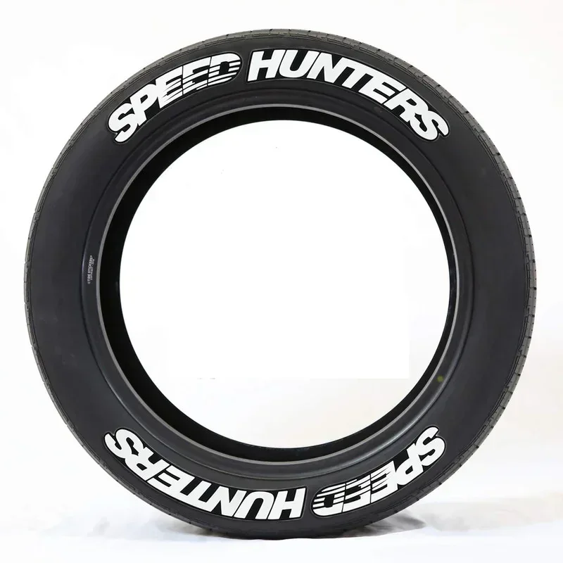 3D Car Tires & Rim Stickers PVC Waterproof Letters Decal Automobile Motorcycle Tire Decoration Wheel Sticker for SPEED HUNTETERS