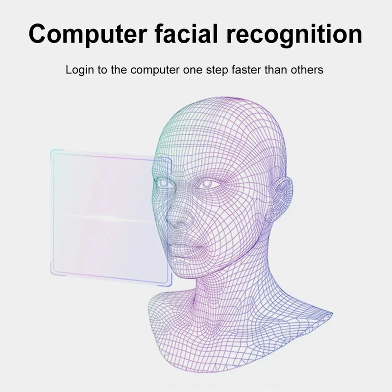 Facial Recognition Webcam Windows Hello 1MP 720P/2MP 1080P Web Camera IR Facial Recognition Login For Laptop PC Camera with Mic