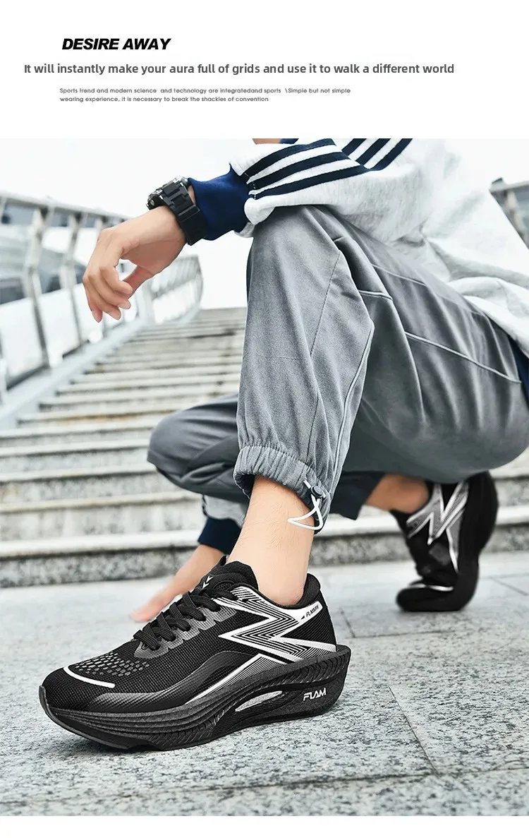 Casual Running Shoes Breathable Mesh Upgraded Version Unisex Marathon Sports Sneakers Trendy All Seasons Lightweight