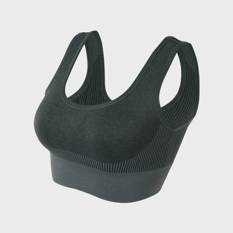 Women's Tops Knitted Sports Bras Gym Running Fitness Yoga Bra Sportswear Padded Push Up Sports Tops