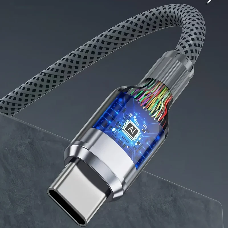 120W 3 In 1 Fast Charging Cable 3A For iPhone15 14 13 12 11 X Pro Max Micro USB Type-C Phone Charger USBC Data Cable 1.2M