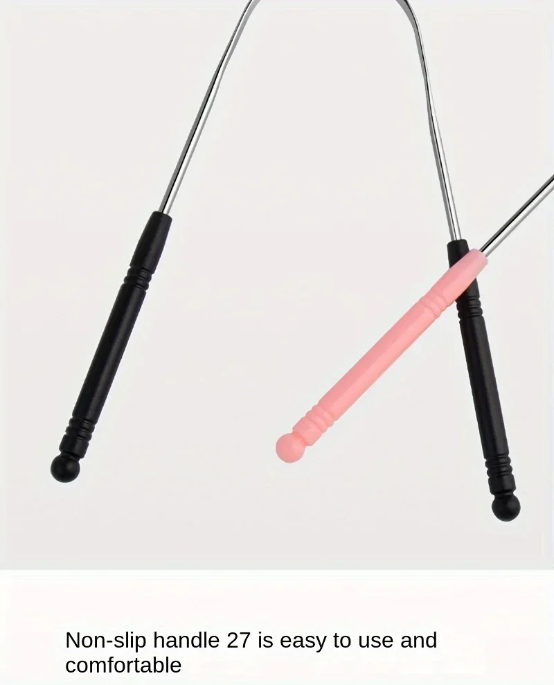 1PCS Stainless Steel Tongue Scraper Oral Tongue Cleaner Brush Tongue Toothbrush Oral Hygiene High Quality Tounge Scraper