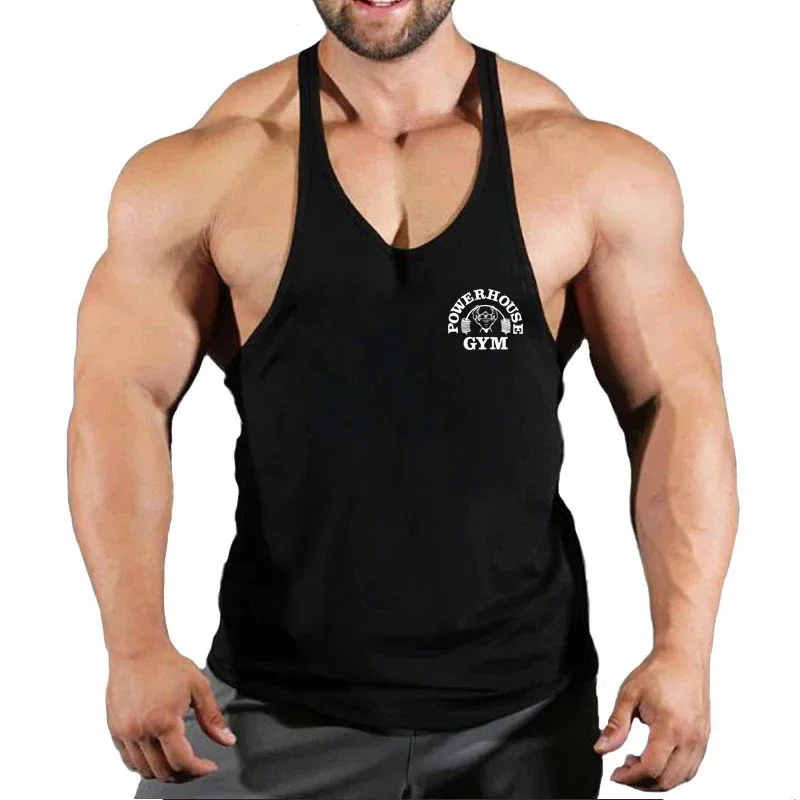 Gym Top Men Bodybuilding Shirt Fitness Men's Vest Singlet Sleeveless Sweatshirt Man Clothes Clothing Stringer Vests Singlets