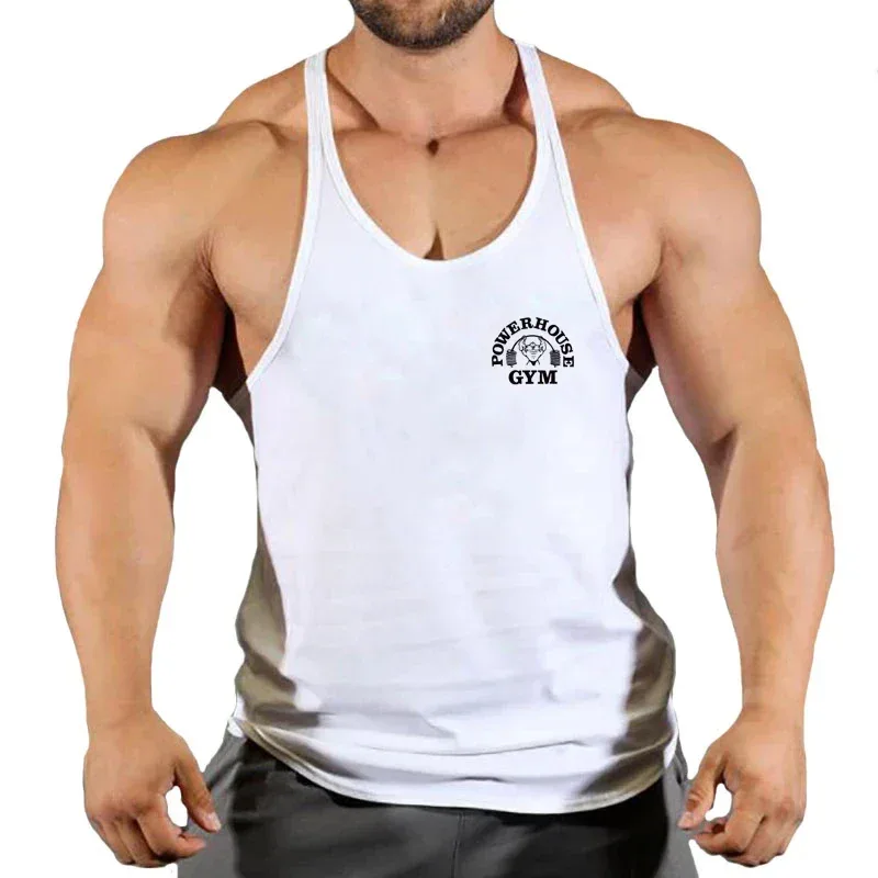 Gym Top Men Bodybuilding Shirt Fitness Men's Vest Singlet Sleeveless Sweatshirt Man Clothes Clothing Stringer Vests Singlets