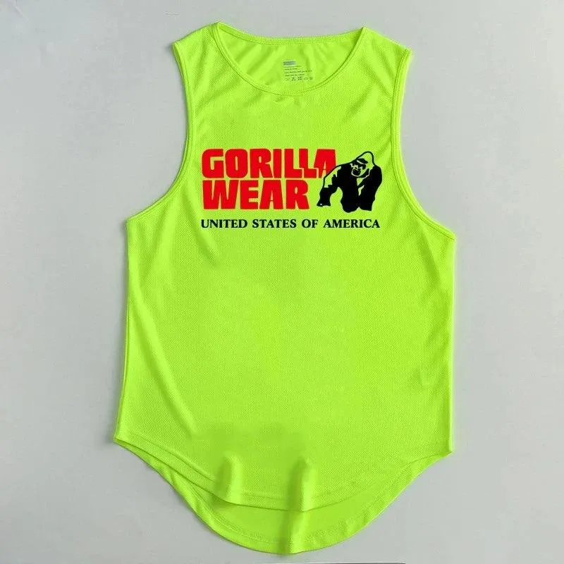 Gym Top Men Men's Clothing Fitness Clothes Shirt Bodybuilding Vests Man Vest Singlet Singlets Muscular Stringer T-shirts Tops