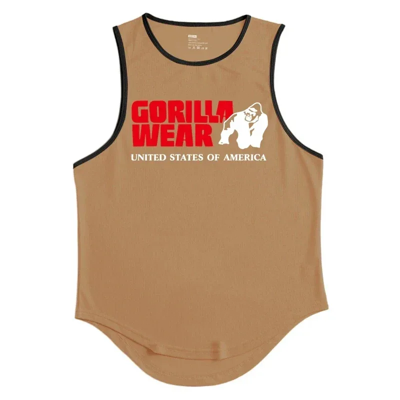Gym Top Men Men's Clothing Fitness Clothes Shirt Bodybuilding Vests Man Vest Singlet Singlets Muscular Stringer T-shirts Tops