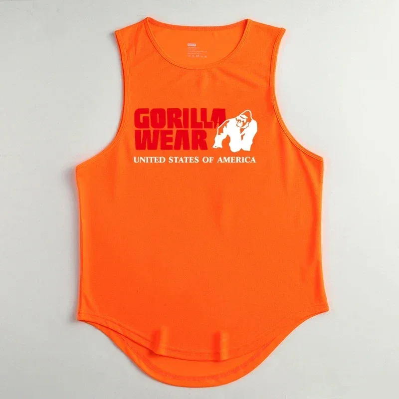 Gym Top Men Men's Clothing Fitness Clothes Shirt Bodybuilding Vests Man Vest Singlet Singlets Muscular Stringer T-shirts Tops