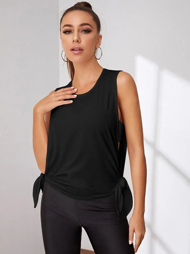 Women Gym Tops Sleeveless Yoga Tops Vest Sports Top Fitness Sport Shirt Gym Yoga Tops Female Yoga T-Shirts Loose Sport Shirts