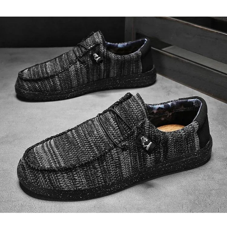 Men 2025 New Leisure Sneakers Spring Summer Breathable Lightweight Outdoor Canvas Shoes Large Size Men's Shoes Walking Loafers