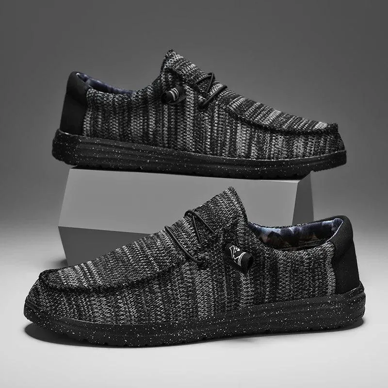 Men 2025 New Leisure Sneakers Spring Summer Breathable Lightweight Outdoor Canvas Shoes Large Size Men's Shoes Walking Loafers
