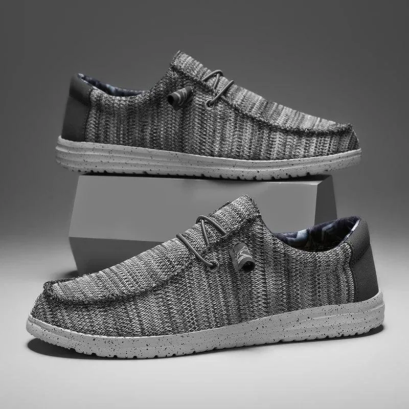 Men 2025 New Leisure Sneakers Spring Summer Breathable Lightweight Outdoor Canvas Shoes Large Size Men's Shoes Walking Loafers