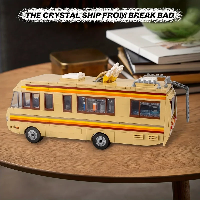 986pcs Breaking Bad Building Set Bus Toy Accessories Educational DIY RV Toy Birthday Party Favor For Boys Girls Christmas gift