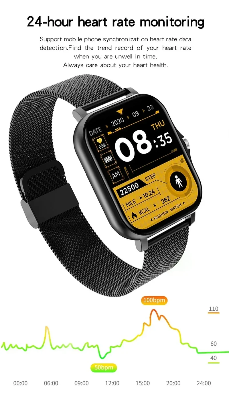 2025New Upgrad Smart Watch For Men Women 1.83Inch Full Touch Display BT Call Sports Monitoring SmartWatch For Android&IOS Phone