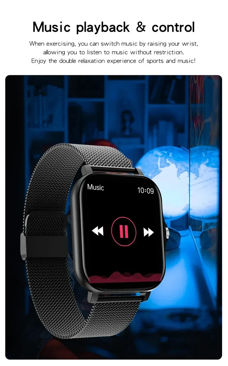 2025New Upgrad Smart Watch For Men Women 1.83Inch Full Touch Display BT Call Sports Monitoring SmartWatch For Android&IOS Phone