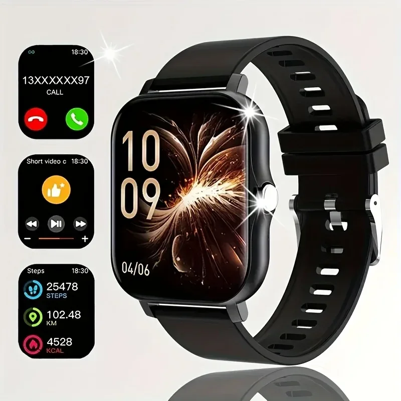 2025New Upgrad Smart Watch For Men Women 1.83Inch Full Touch Display BT Call Sports Monitoring SmartWatch For Android&IOS Phone