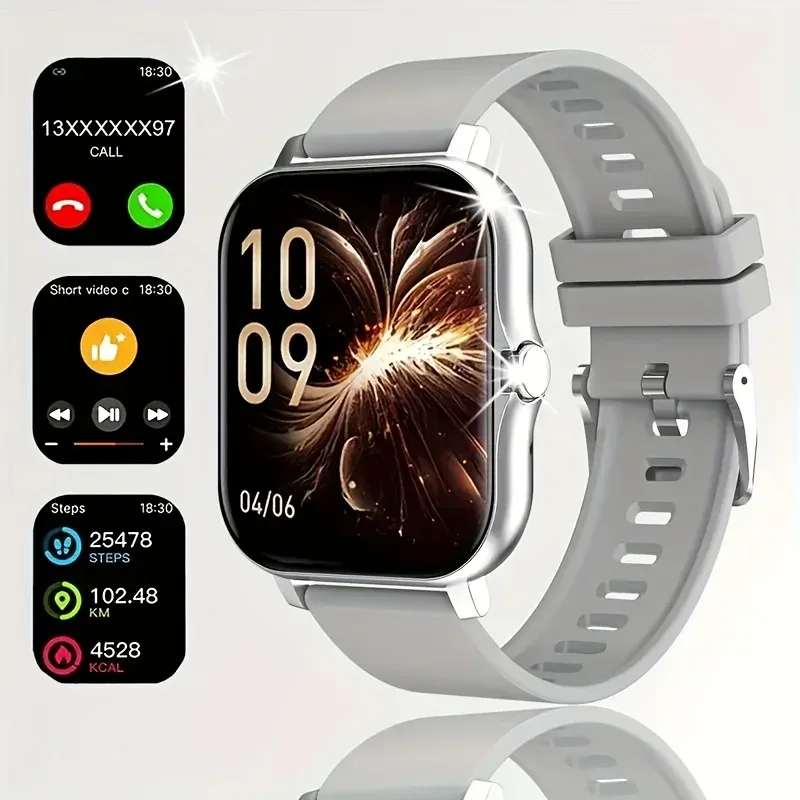 2025New Upgrad Smart Watch For Men Women 1.83Inch Full Touch Display BT Call Sports Monitoring SmartWatch For Android&IOS Phone