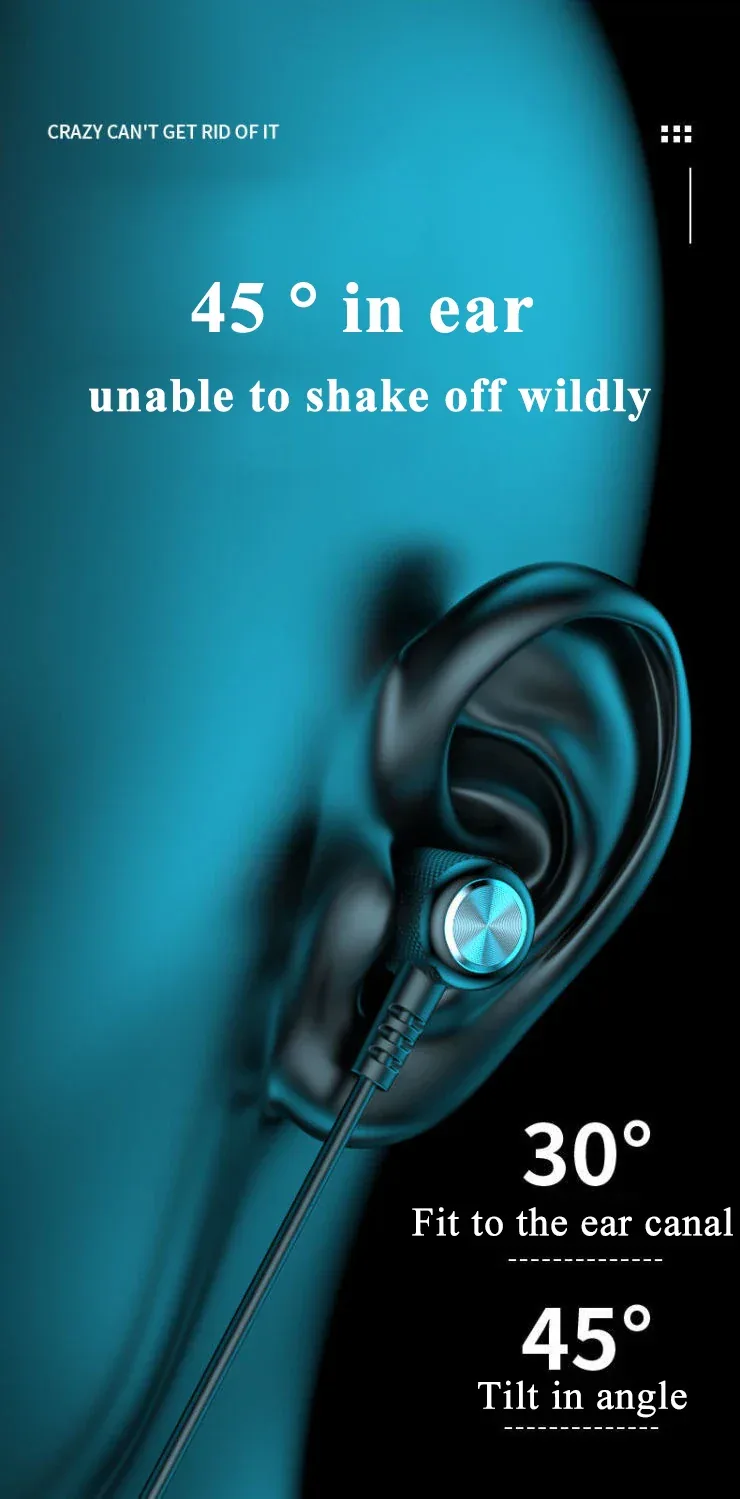 Wireless Bluetooth Earphones Neckband Headphones Gaming Stereo Sports Headset Halter Waterproof Magnetic Earbud with LED Display