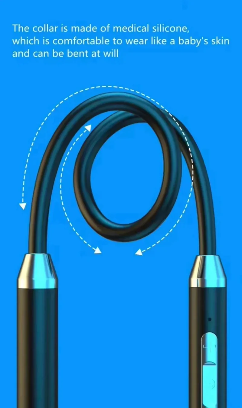 Wireless Bluetooth Earphones Neckband Headphones Gaming Stereo Sports Headset Halter Waterproof Magnetic Earbud with LED Display