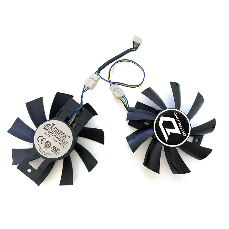 87MM Cooler Fan GA92B2U GA92S2U RX 570 GPU FAN For Dataland PowerColor Radeon RX 570 Dual RX580 Cooling Replacement Fan