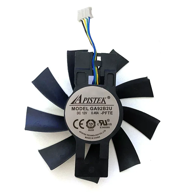 87MM Cooler Fan GA92B2U GA92S2U RX 570 GPU FAN For Dataland PowerColor Radeon RX 570 Dual RX580 Cooling Replacement Fan